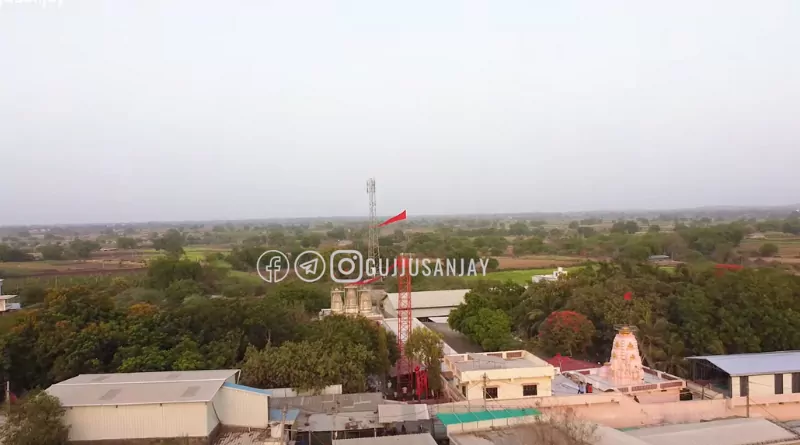 bhaguda mandir drone view